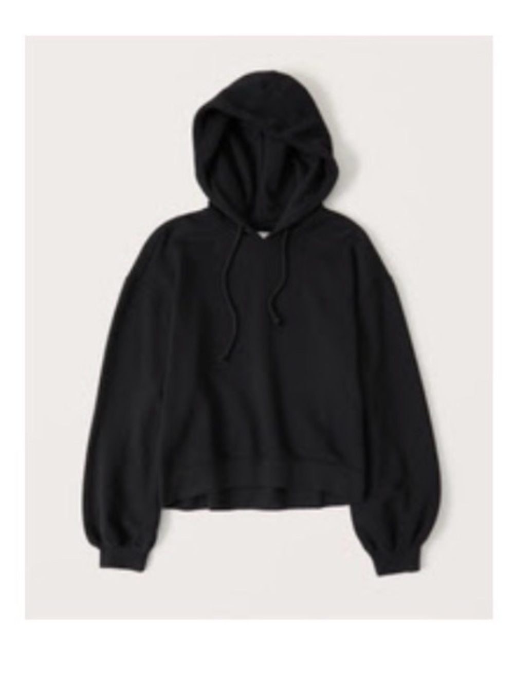 Abercrombie & Fitch Black Hooded Pullover Sweatshirt